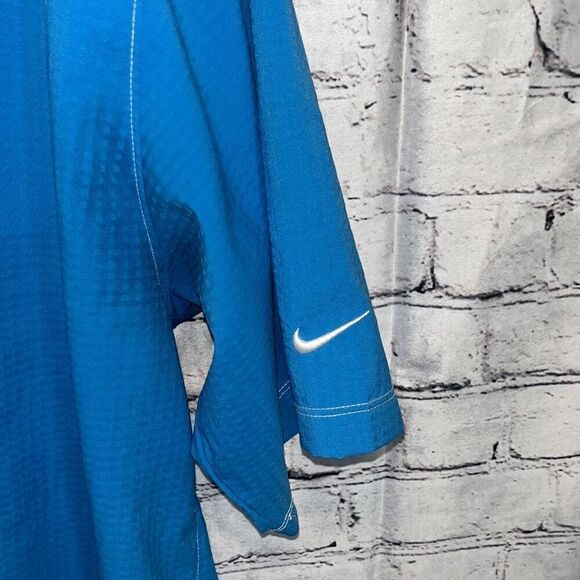 Nike Golf Blue Textured Polo Shirt Size XXL - Picture 4 of 5